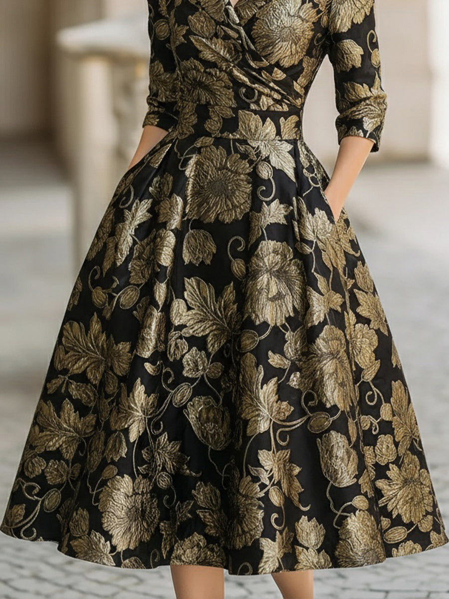 Meghan | Robe Midi Fleurie