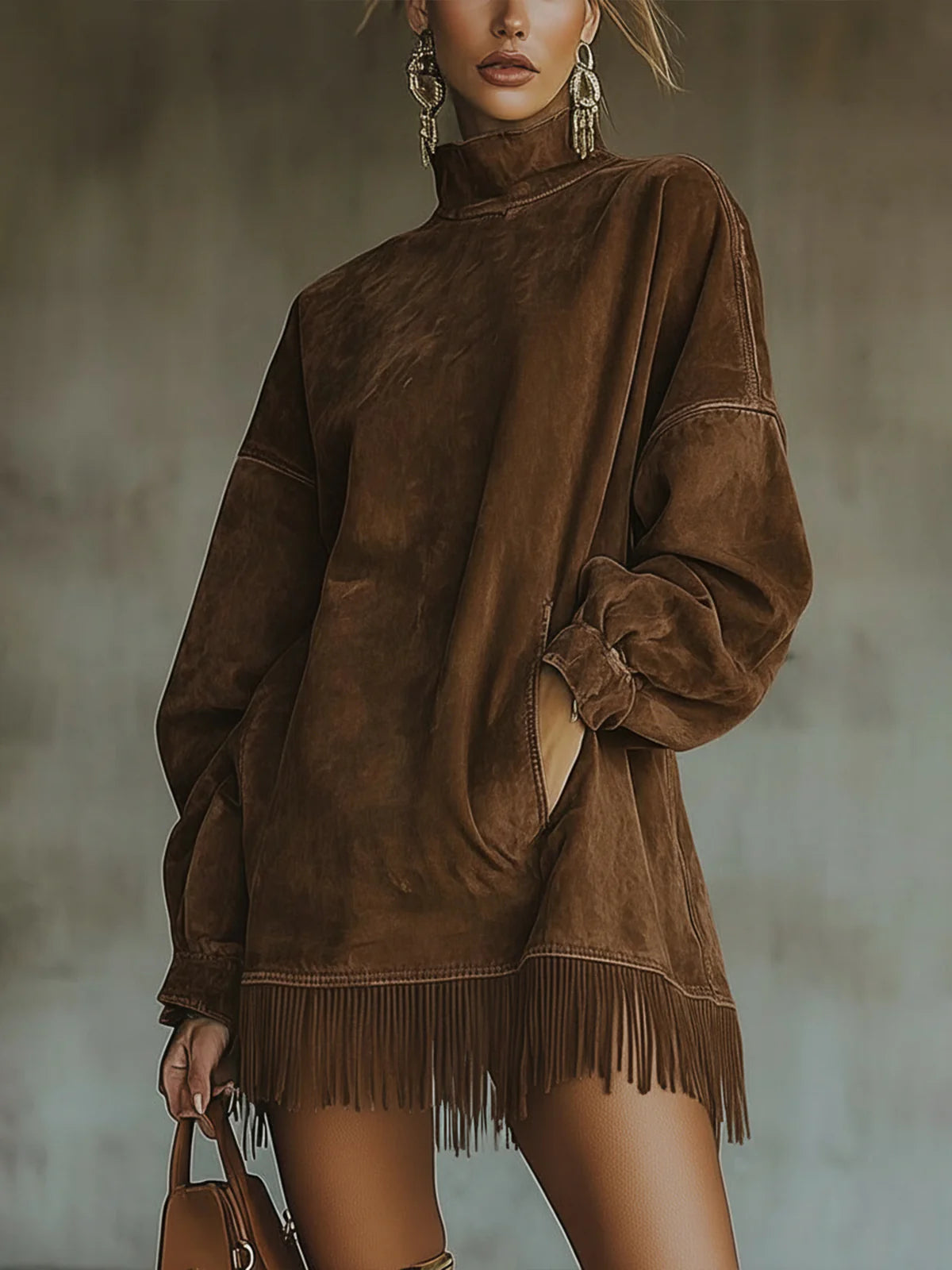 Sheri | Robe Frangée Confortable