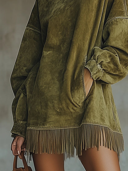 Sheri | Robe Frangée Confortable
