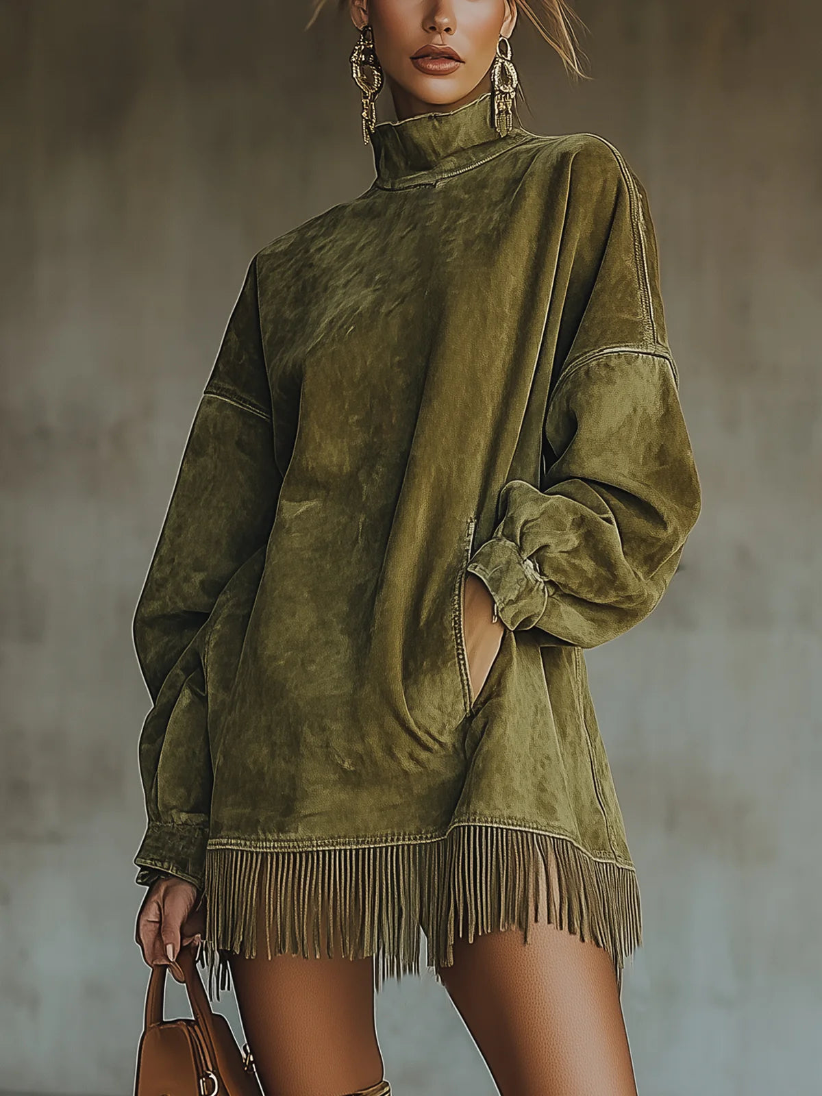 Sheri | Robe Frangée Confortable