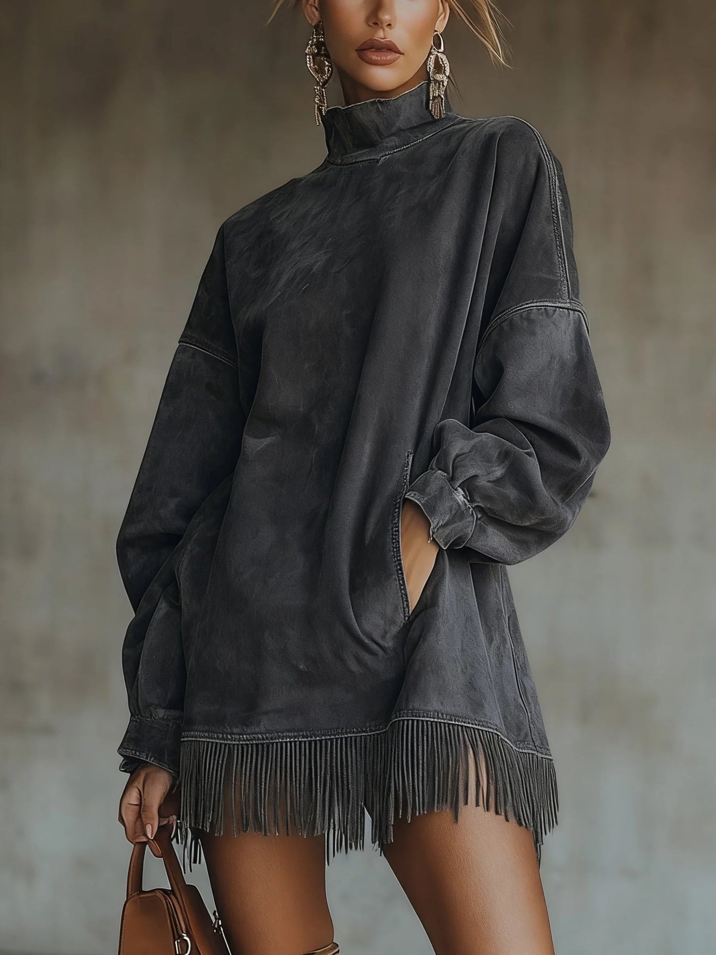 Sheri | Robe Frangée Confortable